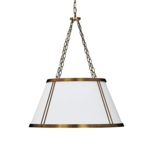 Camille Hanging Shade 6-Light Chandelier with White Shade | Ballard Designs, Inc.