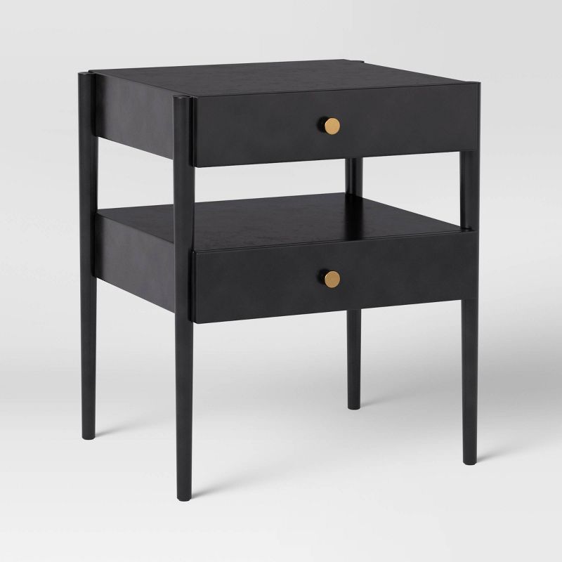 2 Drawer Nightstand Charcoal Gray - Threshold™ | Target