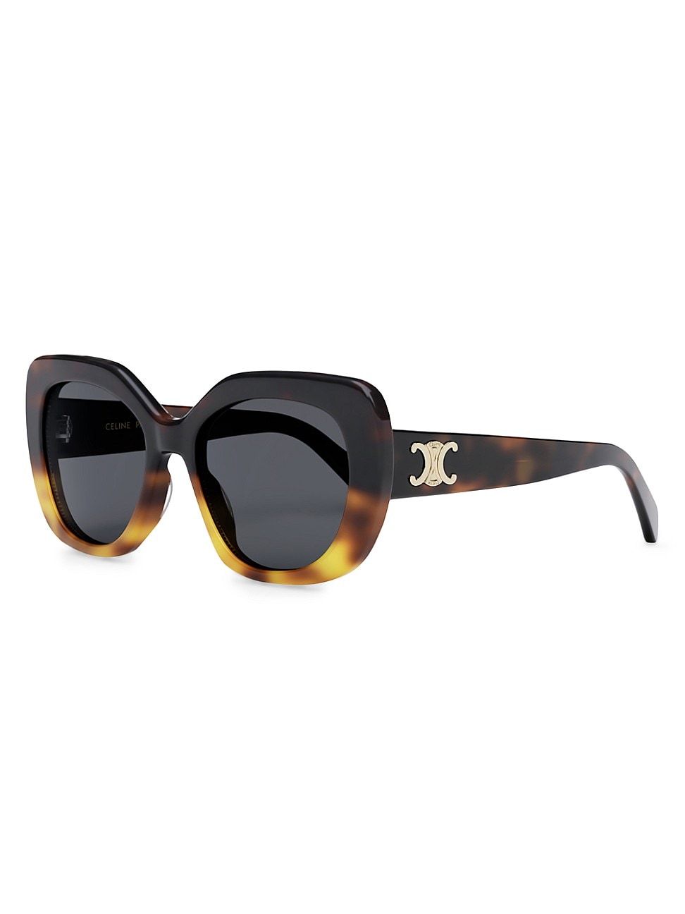 Women's 55MM Butterfly Round Sunglasses - Havana | Saks Fifth Avenue