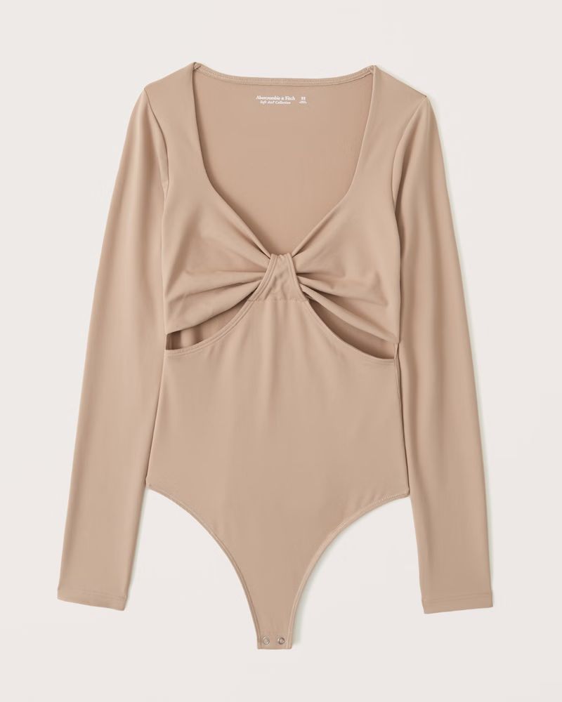 Women's Double-Layered Seamless Fabric Cutout Bodysuit | Women's Clearance | Abercrombie.com | Abercrombie & Fitch (US)