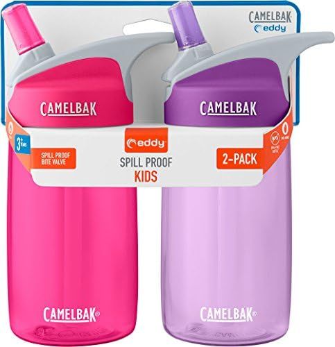 CamelBak Eddy Kids 2-Pack Waterbottle, Pink/Lilac, 4 L | Amazon (US)