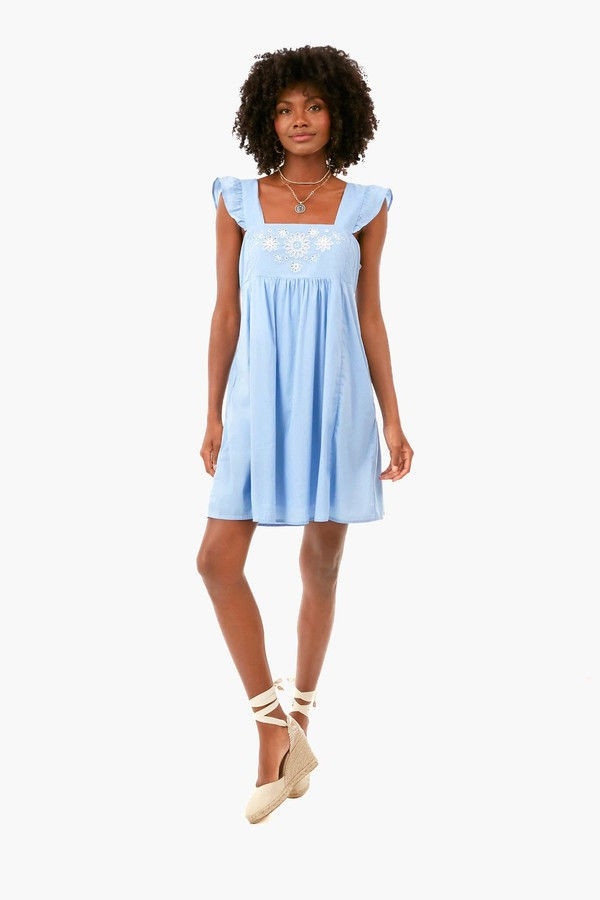 Light Blue Maddie Babydoll Dress | Tuckernuck (US)