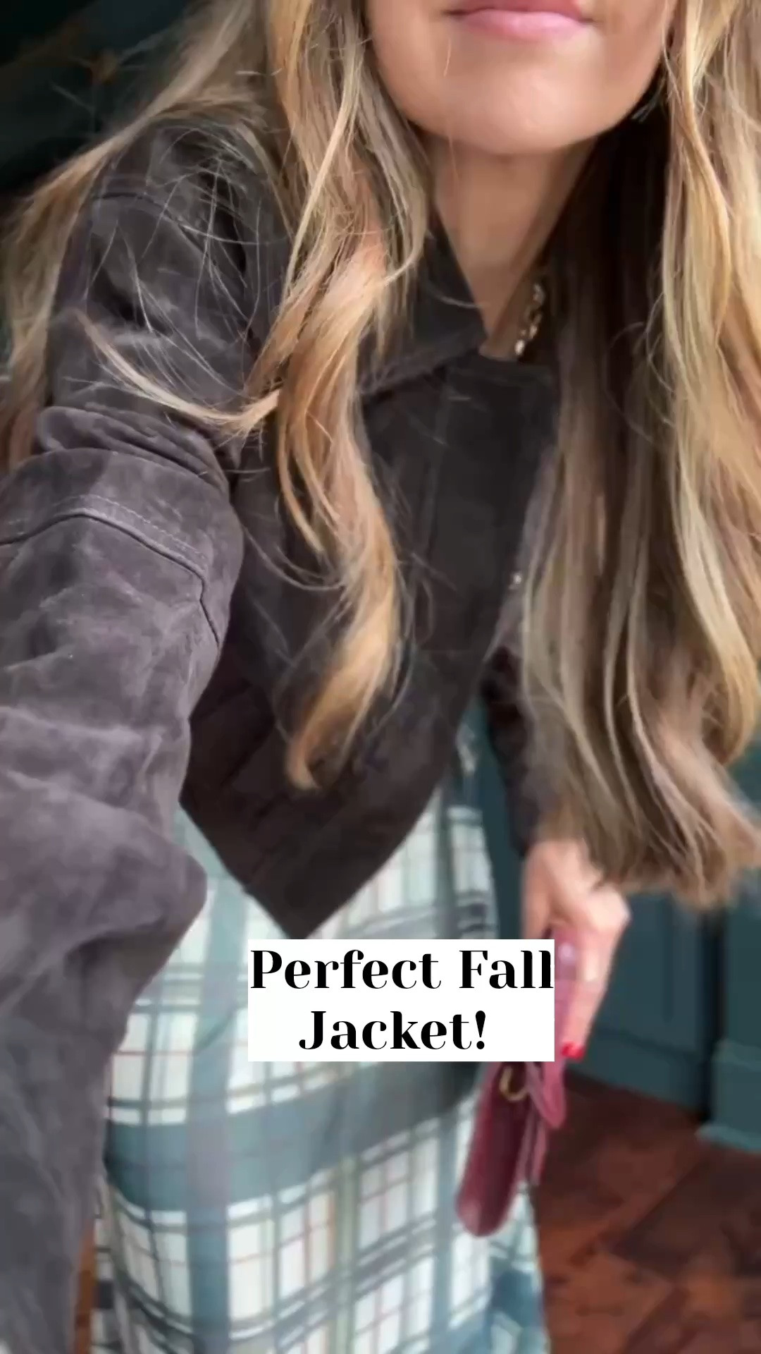 Suede with plaid is the perfect fall combo! @Walmart @Anthropologie