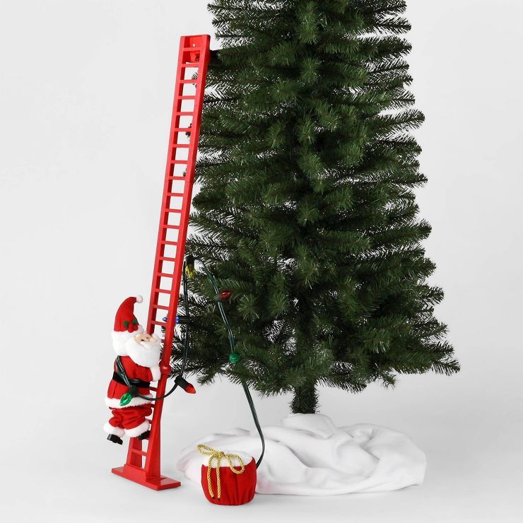 Large Climbing Santa Decorative Figurine Red - Wondershop™ | Target
