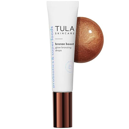 TULA Skin Care Bronze Boost Glow Bronzing Drops - Provides Natural Glow, Evens Skin Tone, Plumps ... | Amazon (US)