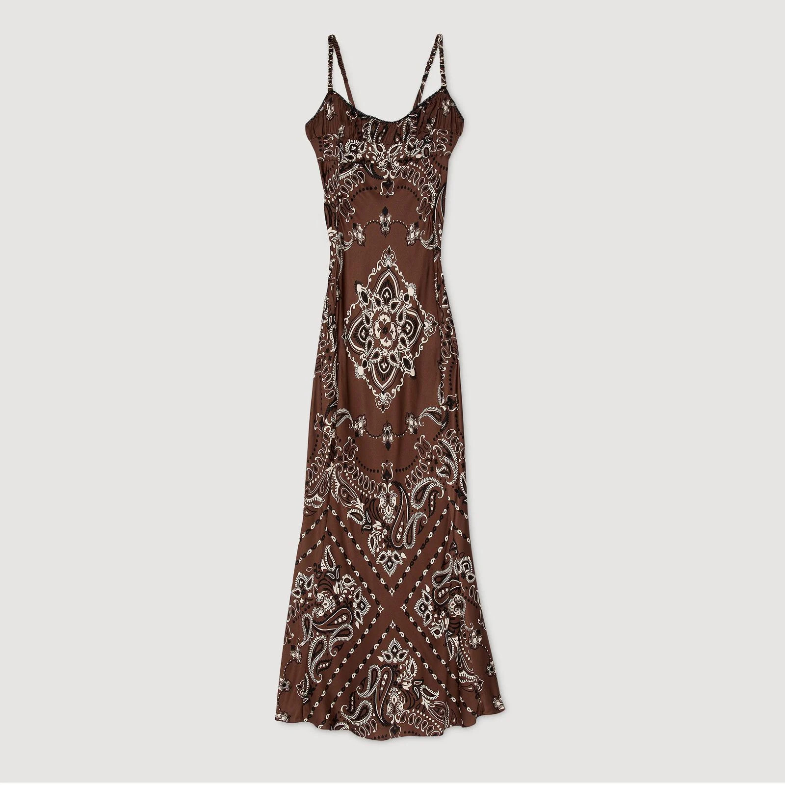 Bandana-print maxi dress | Sandro US | Sandro-Paris US