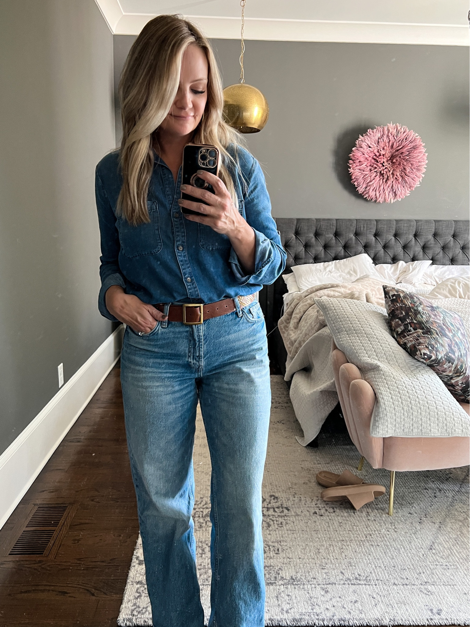 Denim on Denim done right  

#LTKSeasonal #LTKFind #LTKover40
