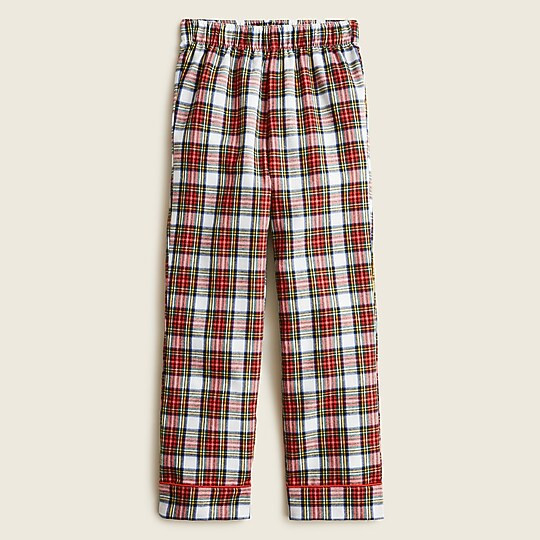 Kids' button-up pajama set in tartan | J. Crew US