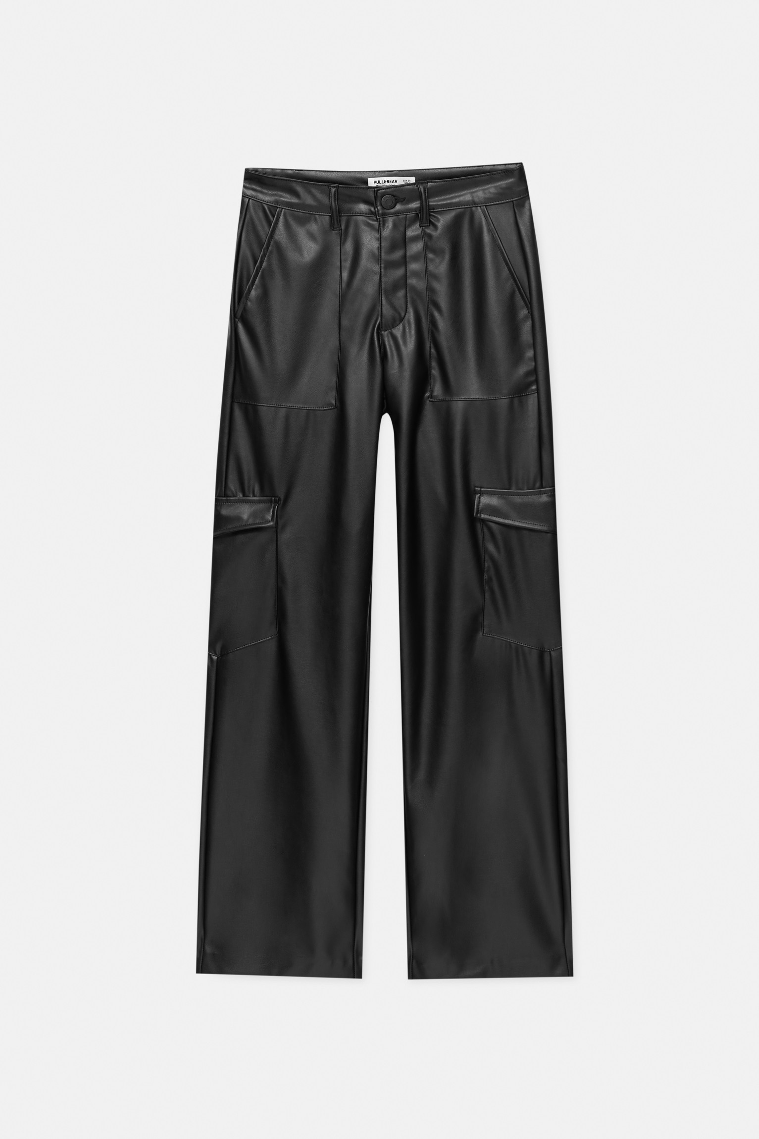 Cargobroek met leereffect | PULL and BEAR NL