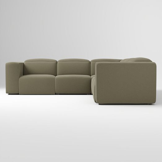 Leo Motion Reclining 5-Piece L-Shaped Sectional (119") | West Elm (US)