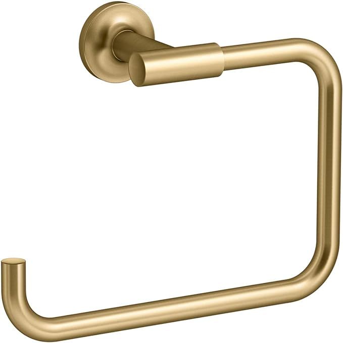 Kohler K-14441-2MB Purist-Towel Ring, Vibrant Brushed Moderne Brass | Amazon (US)