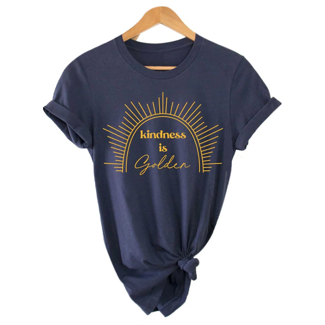 Kindness and Golden Graphic T-Shirt | Kell Parker