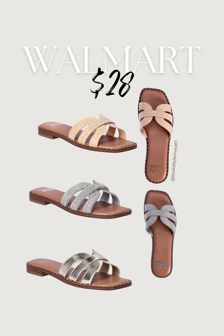Summer staple sandal for under $30 from Walmart! 