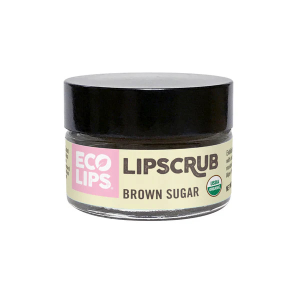 Organic Sugar Lip Scrub, Brown Sugar 0.50 oz. | Eco Lips