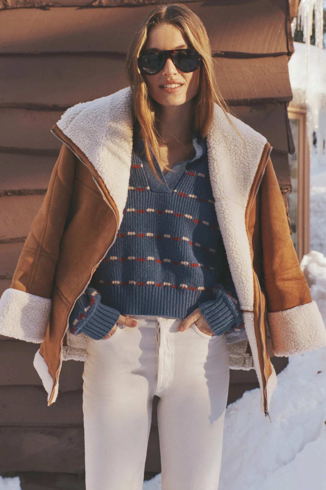 Camel Fur Trim Suede Coat | Tuckernuck (US)