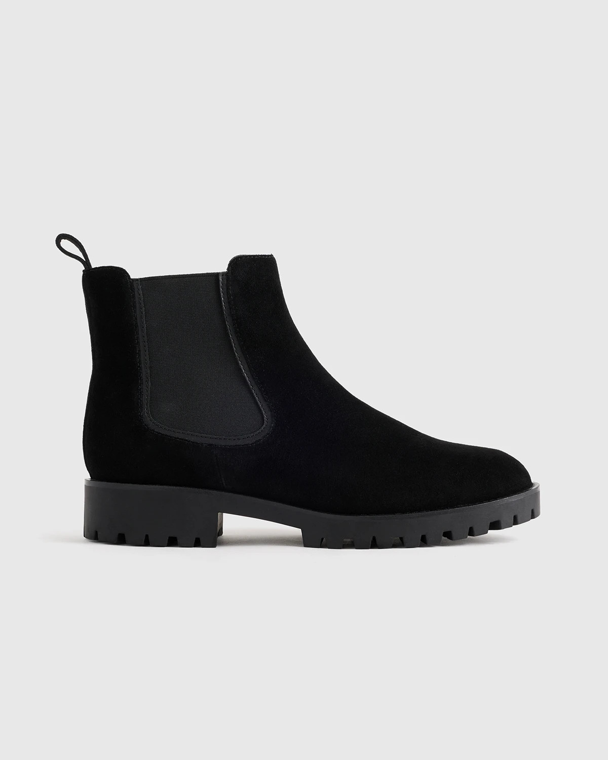Italian Suede Lug Sole Chelsea Boot | Quince