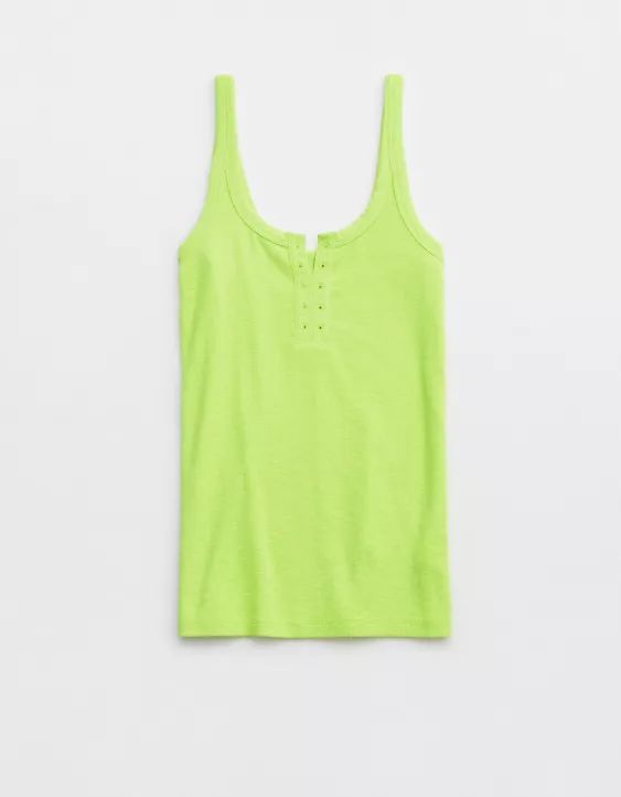 Aerie No BS Henley Tank Top | Aerie