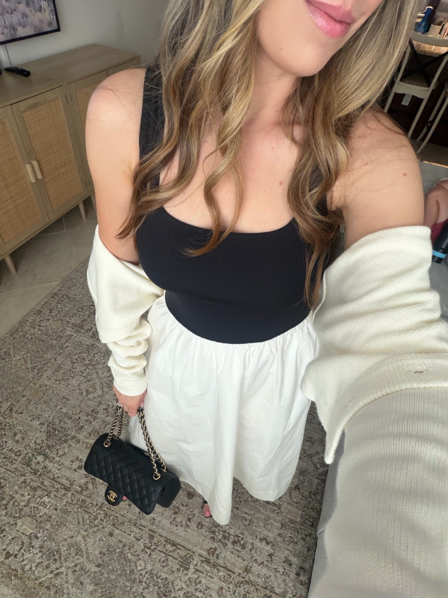Midi dress + cardigan from the aritzia sale!

#LTKootd #LTKgrwm #LTKmomlife