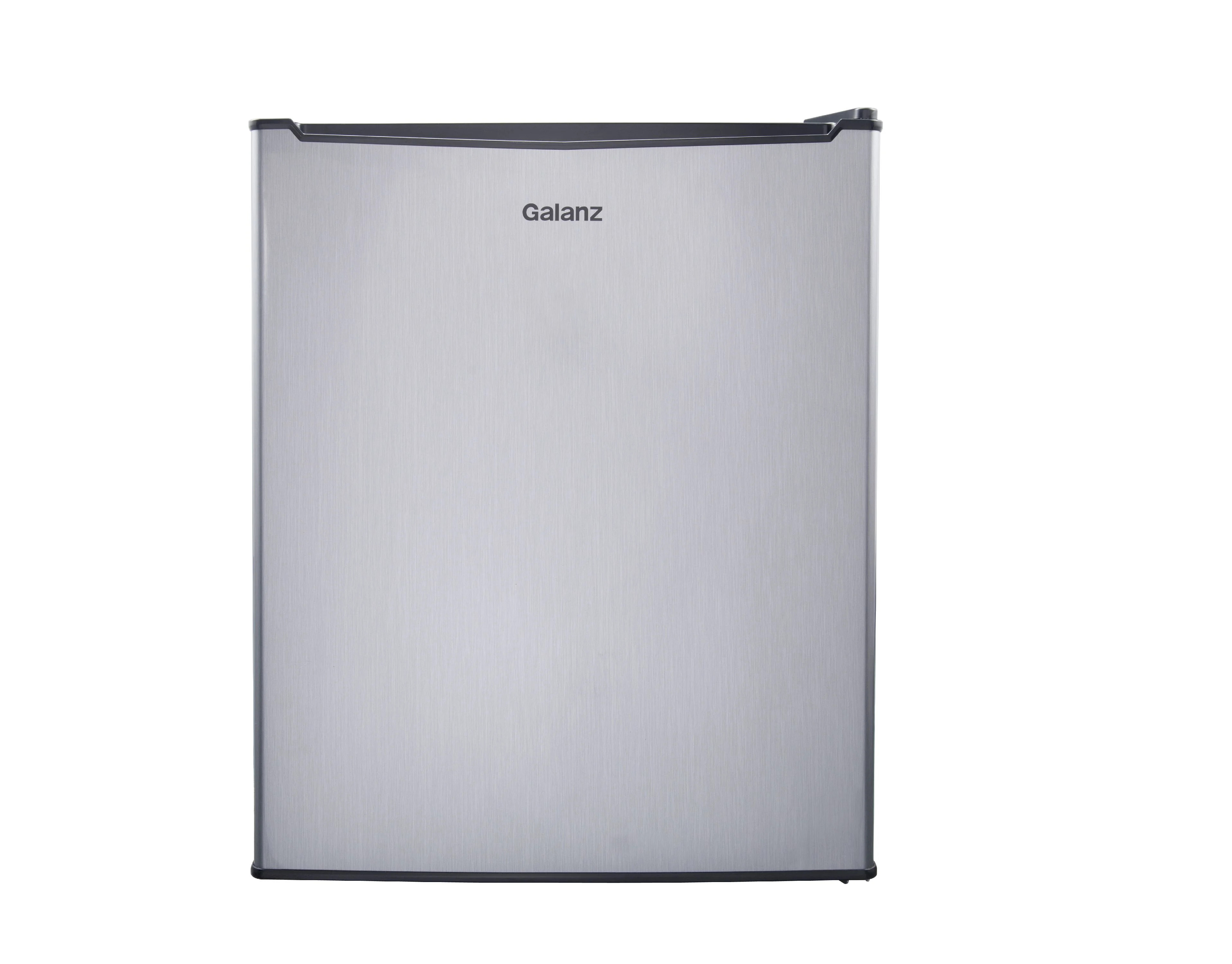 Galanz 2.7 Cu Ft One Door Mini Fridge, Stainless Steel Look, Estar - Walmart.com | Walmart (US)