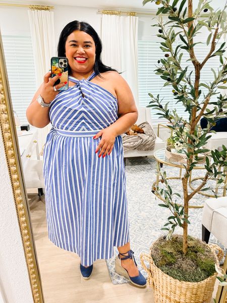 Smiles and Pearls is wearing an XXL in this Walmart dress that’s plus size friendly. The espadrilles are from Castaner and are wide width friendly. Memorial Day dress, plus size dress, Fourth of July outfit, Jean espadrilles, espadrilles, plus size summer outfit, summer outfit 

#LTKSeasonal #LTKcurves #LTKsalealert
