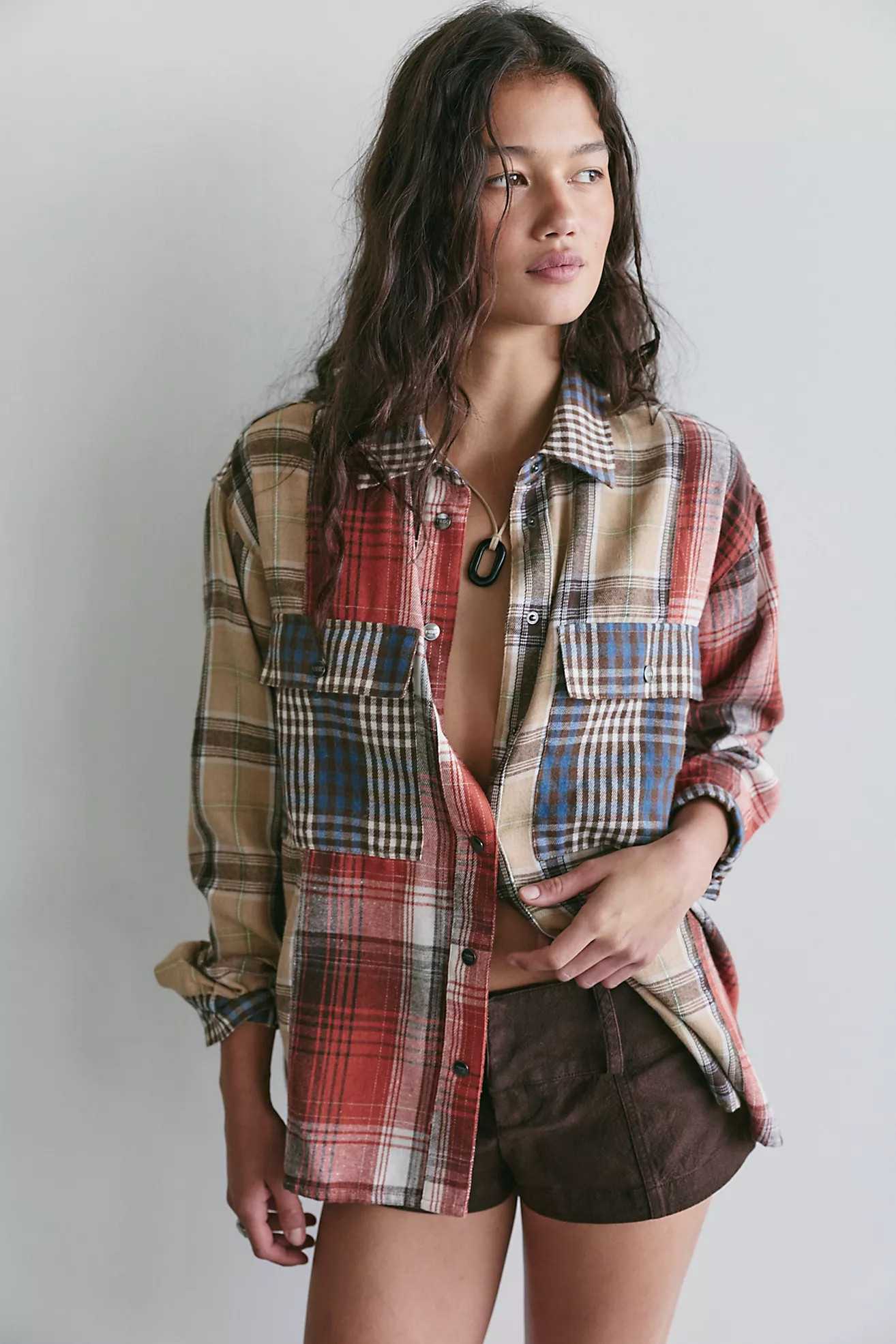 OneTeaspoon Essential Patchwork Flannel | Free People (Global - UK&FR Excluded)