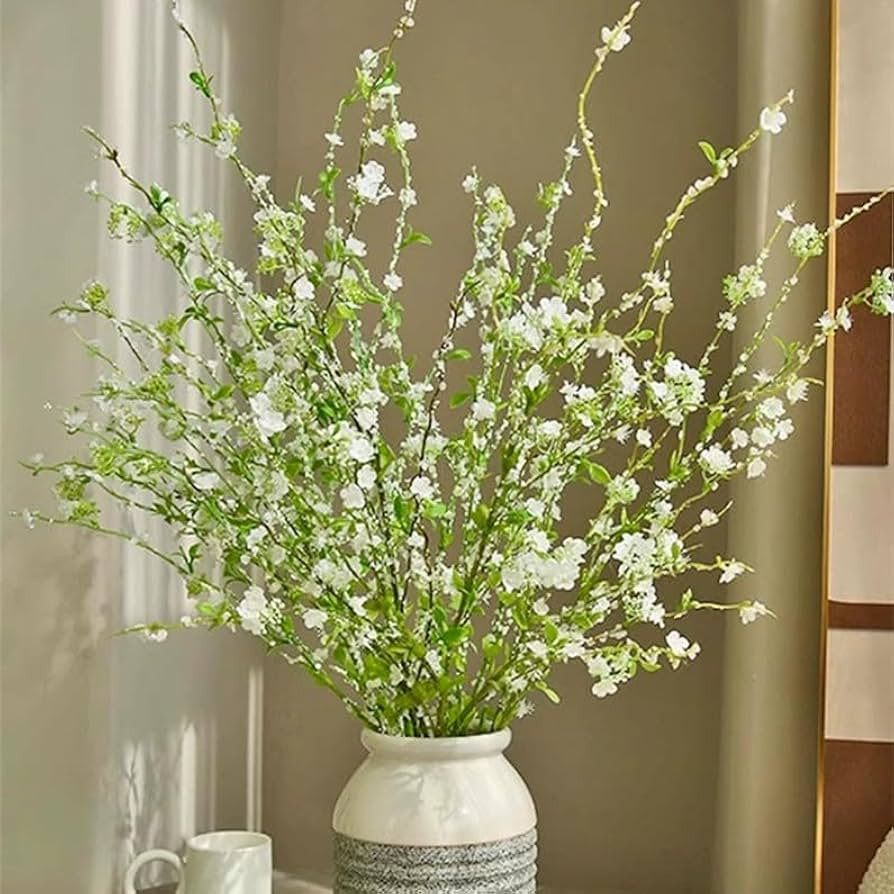 Melorca&Guilla Artificial Plants,4PCS 43.3" Green Snow Wilow Faux Branches for Vase Faux Greenery... | Amazon (US)