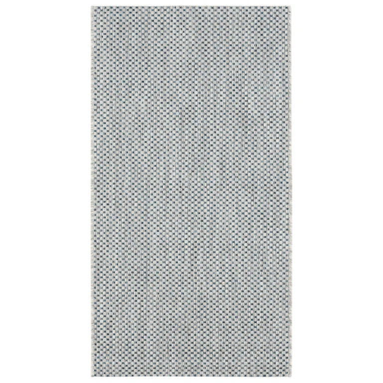 Safavieh Courtyard Finnian Solid Indoor/Outdoor Area Rug, Gray/Navy, 2'7" x 5' | Walmart (US)