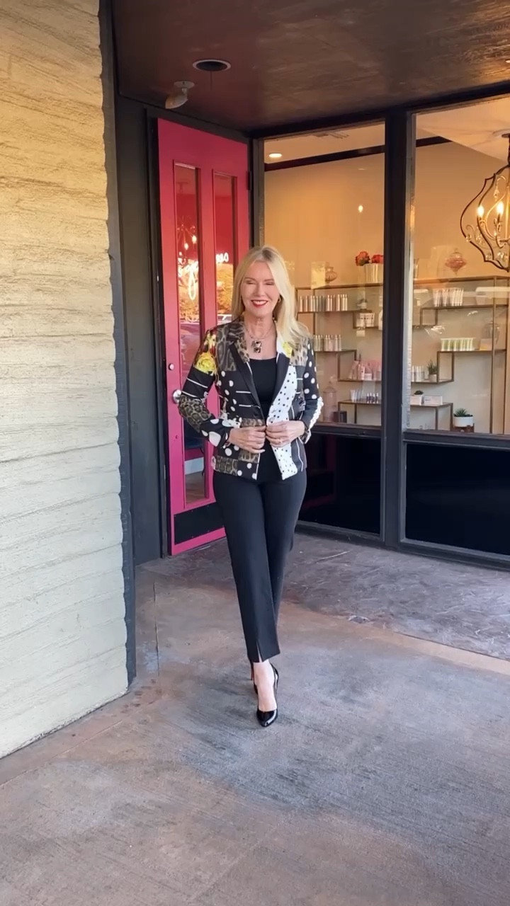 Do you dress to impress or are you fearlessly fun?  

A bold, colorful blazer will do both! 

#LTKSeasonal #LTKHoliday #LTKstyletip