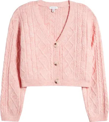 Cable Crop Cardigan | Nordstrom