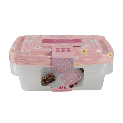 Cook With Color Floral 6pk 5c Semi Durable Food Storage Containers | Target