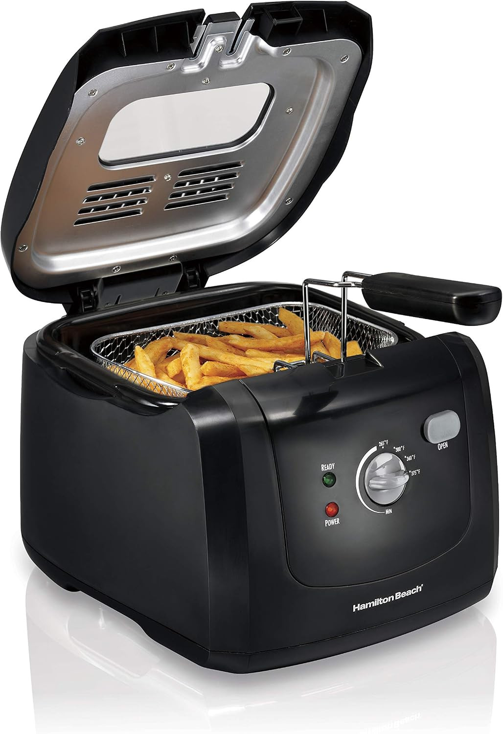 Hamilton Beach 8 Cup Electric Deep Fryer with Basket For Home Use | Amazon (US)