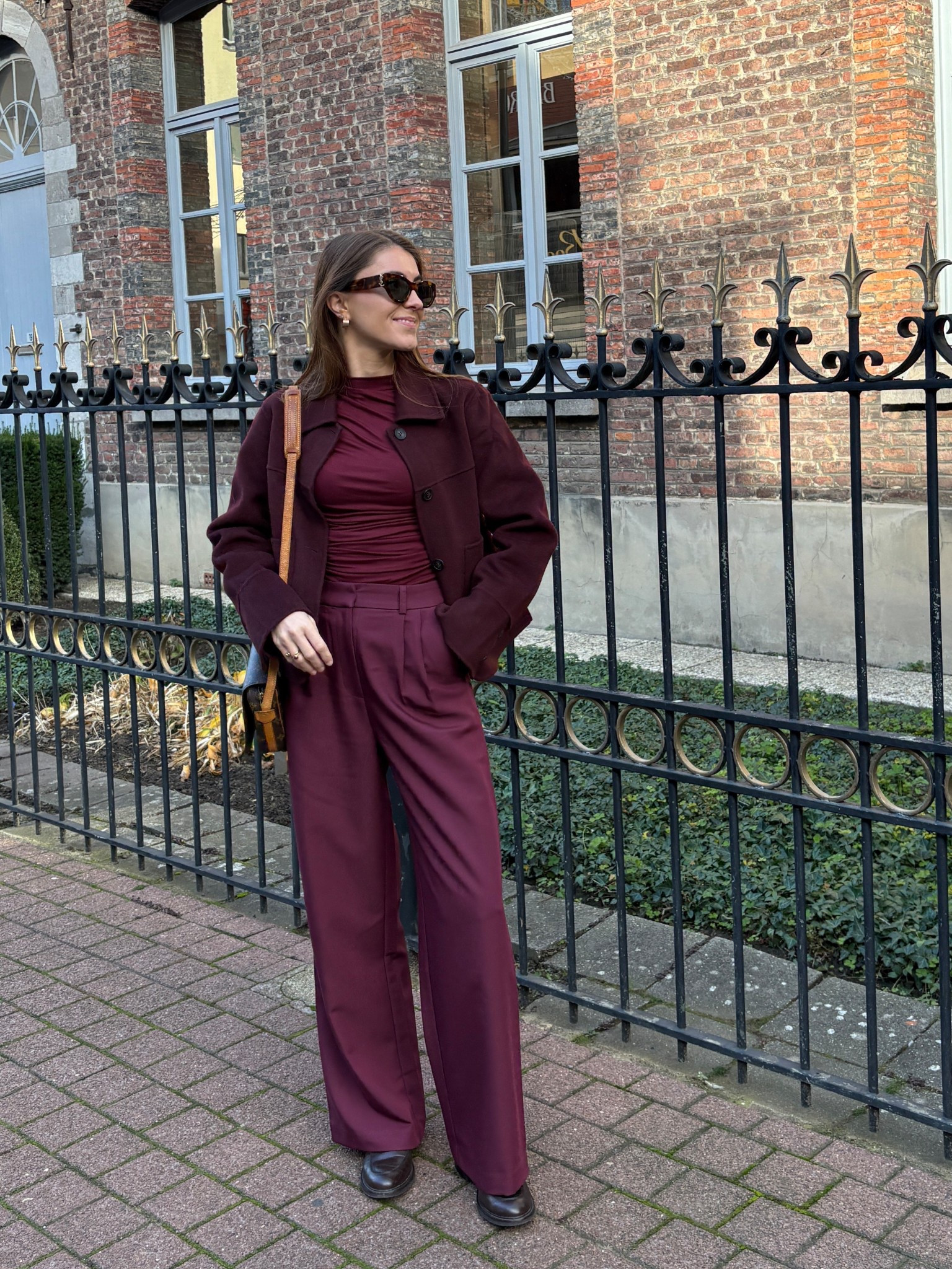Burgundy red total look ❤️

#LTKeurope #LTKnederlands #LTKautumn