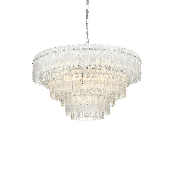 Hilma 10 - Light Dimmable Tiered Chandelier | Wayfair North America