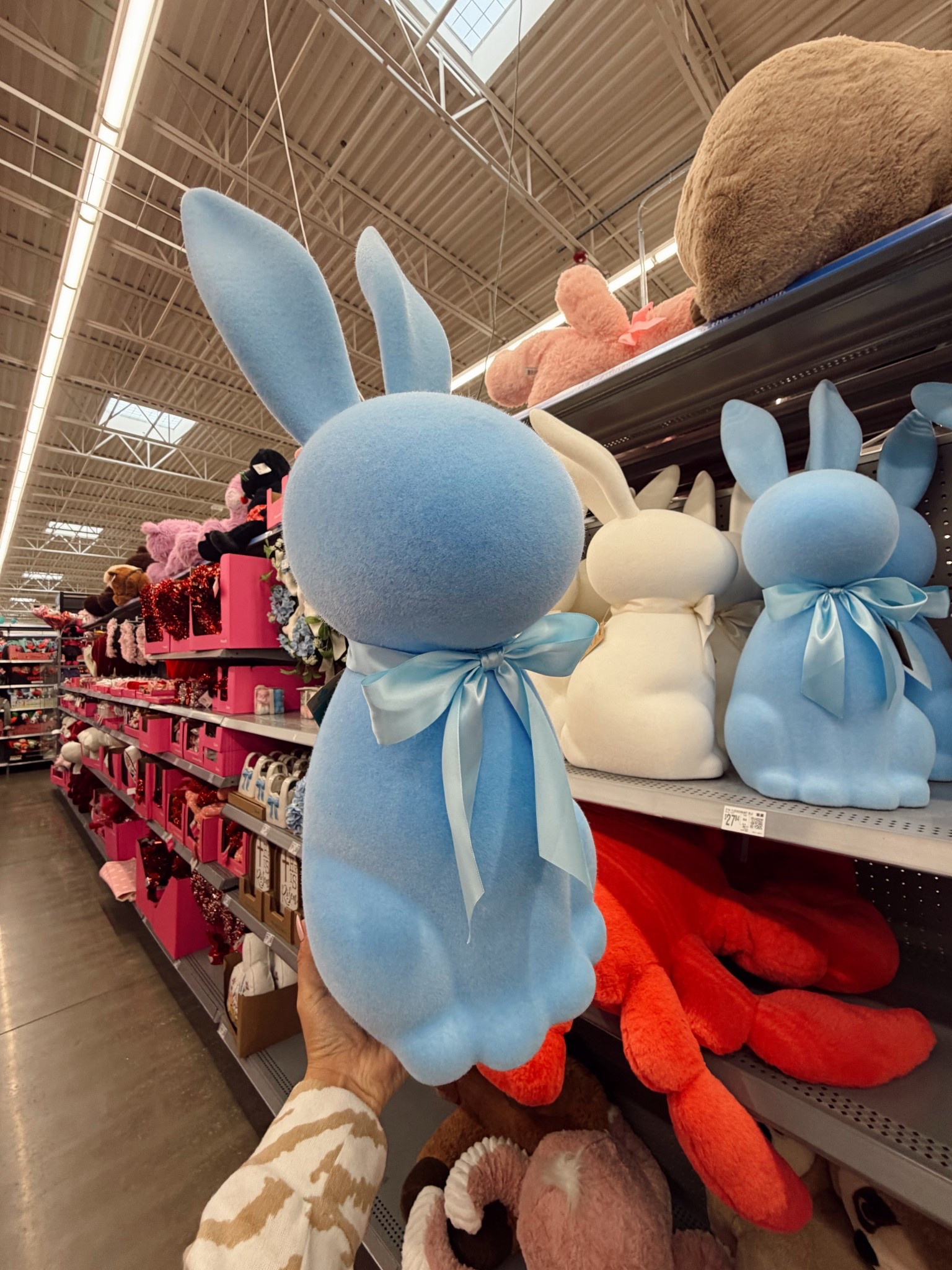 CUTEST jumbo bunny at Walmart, Easter & spring we are ready for you 🩵

#LTKSaleAlert #LTKHome #LTKFindsUnder50