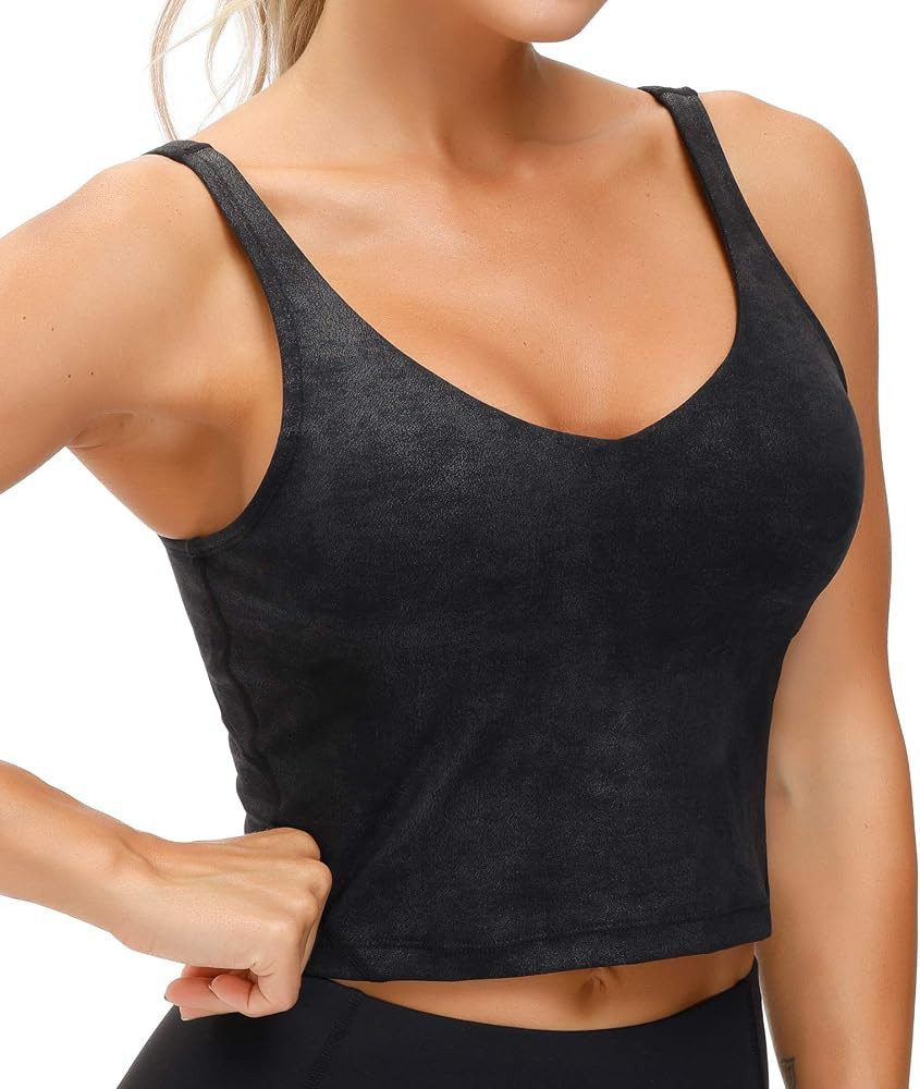 THE GYM PEOPLE Womens Camo Longline Sports Bra Wirefree Padded Medium Support Yoga Bras Gym Runni... | Amazon (US)