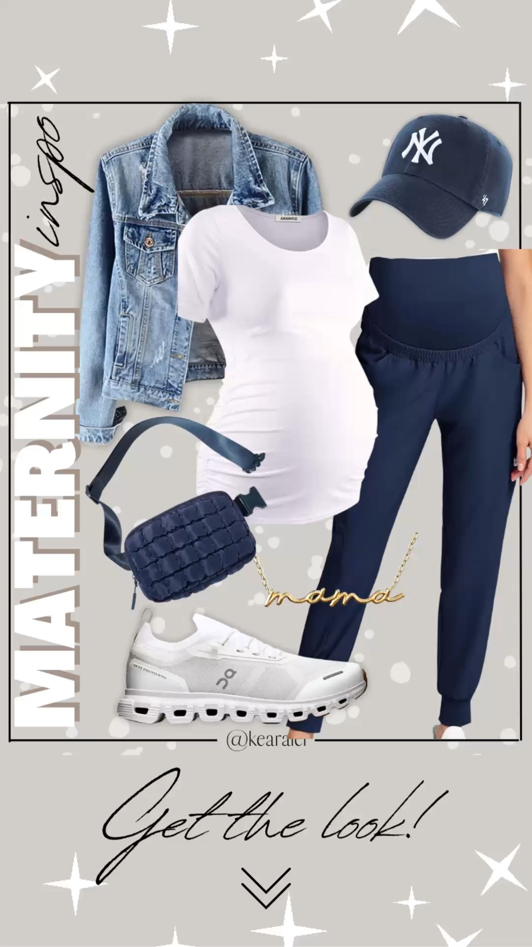 Spring outfits 2026 maternity outfit winter pregnancy outfits idea navy blue maternity joggers leggings scrubs sweats over the bump with white maternity shirt short sleeve and denim jacket and women’s white on cloud 6 sneakers 47 brand navy blue New York Yankees baseball hat trucker hat cap blue quilted puffer crossbody bum bag purse carryall tote handbag white black striped crew socks for women gold mama necklace Amazon fall outfits affordable baby bump style || #maternity #outfits #outfit #cardigan #coatigan #amazon #pinkblush #motherhood #bump #pregnancy #pregnant
.
.
.
baby shower dress, Maternity Dresses, Maternity, over the bump, motherhood maternity, pinkblush, mama shirt sweatshirt pullover, hospital bag, nursery, maternity photos, baby moon, pregnancy, pregnant, maternity leggings, maternity tops, diaper bag, mama necklace, baby boy, baby girl outfits, newborn, mom, 

Amazon fashion, teacher outfits, business casual, casual outfits, neutrals, street style, Midi skirt, Maxi Dress, Swimsuit, Bikini, Travel, skinny Jeans, Puffer Jackets, Concert Outfits, Cocktail Dresses, Sweater dress, Sweaters, cardigans Fleece Pullovers, hoodies, button-downs, Oversized Sweatshirts, Jeans, High Waisted Leggings, dresses, joggers, fall Fashion, winter fashion, leather jacket, Sherpa jackets, Deals, shacket, Plaid Shirt Jackets, apple watch bands, lounge set, Date Night Outfits, Vacation outfits, Mom jeans, shorts, sunglasses, Disney outfits, Romper, jumpsuit, Airport outfits, biker shorts, Weekender bag, plus size fashion, Stanley cup tumbler, Target, Abercrombie and fitch, Amazon, Shein, Nordstrom, H&M, forever 21, forever21, Walmart, asos, Nordstrom rack, Nike, adidas, Vans, Quay, Tarte, Sephora, lululemon, free people, j crew jcrew factory, old navy

#LTKootd #LTKBaby #LTKBump