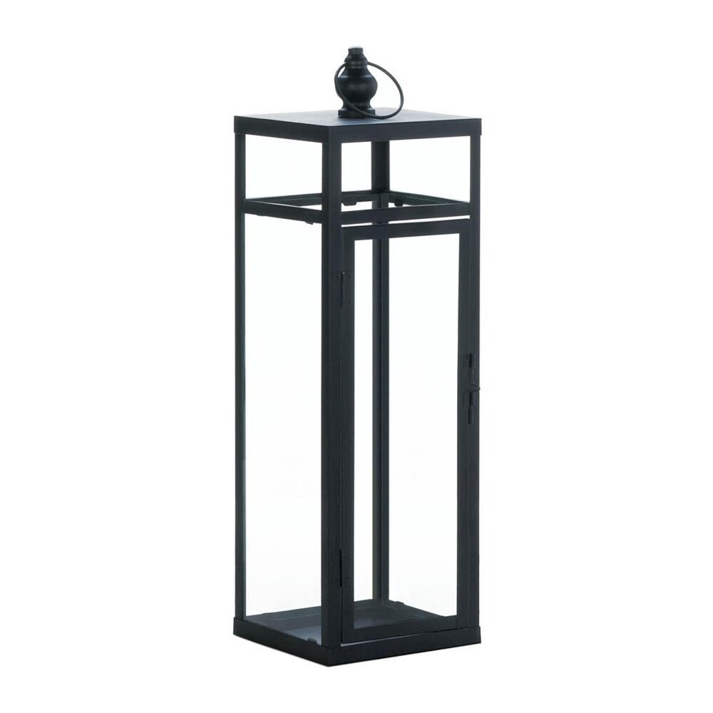 Set of 2 Large Black Perfect Square Lanterns (Black) | Bed Bath & Beyond