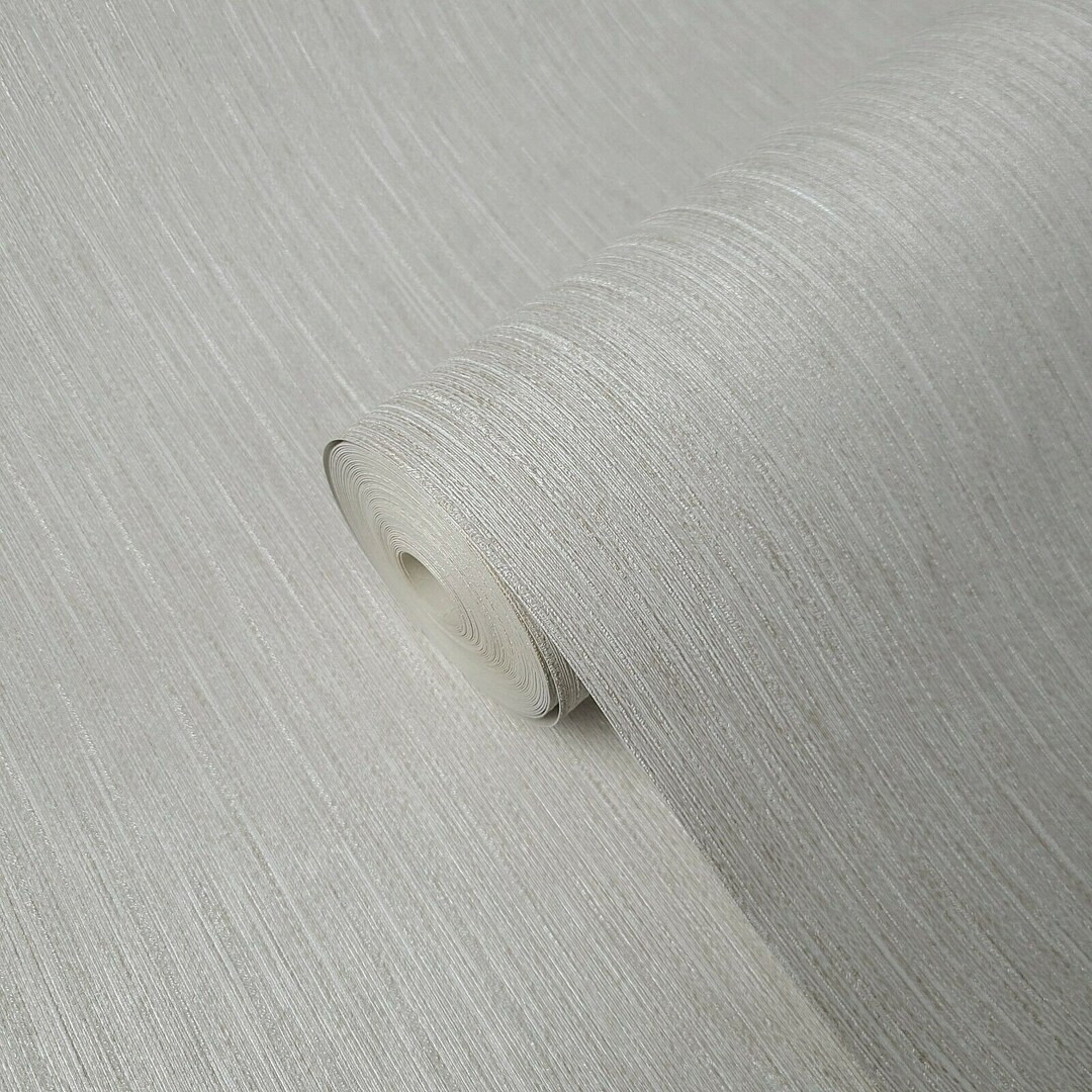 Taupe Brass Metallic Faux Fabric Textured Stria Lines Textures Modern Wallpaper - Etsy | Etsy (US)