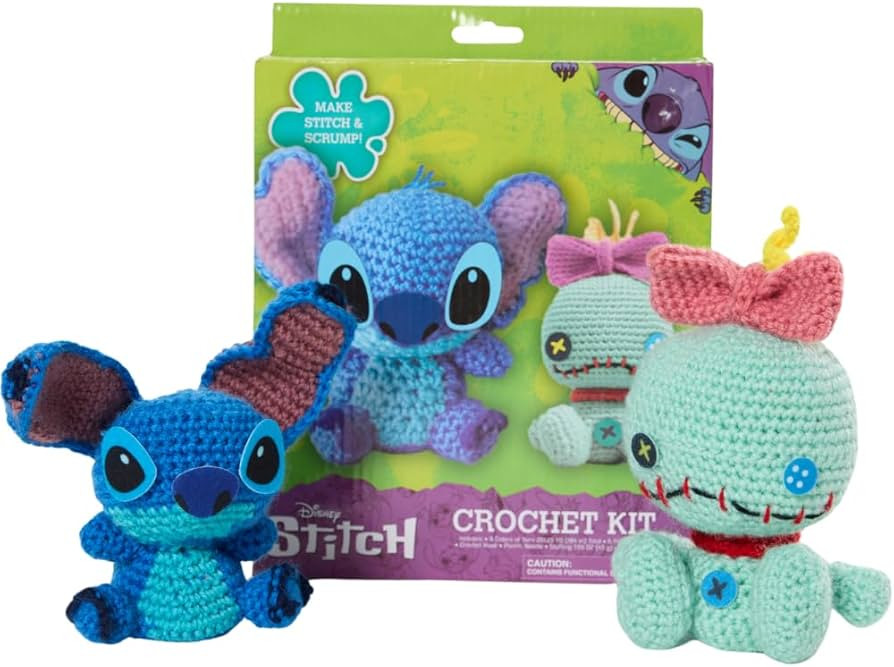 Innovative Designs Disney Lilo and Stitch Crochet Kit for Beginners, DIY Crochet Kits for Adults,... | Amazon (US)