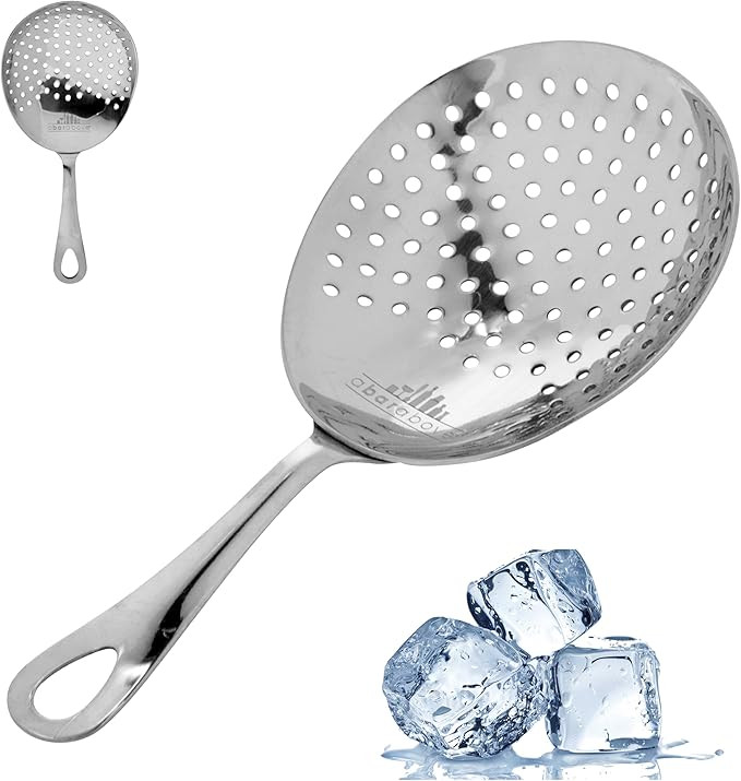 A Bar Above Stainless Steel Julep Strainer, 304 Metal Cocktail Sieve for Spirit-Forward Drinks, R... | Amazon (US)