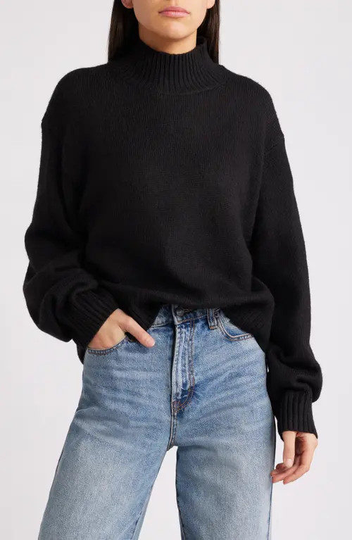 Treasure & Bond Turtleneck Sweater in Black at Nordstrom, Size Small | Nordstrom