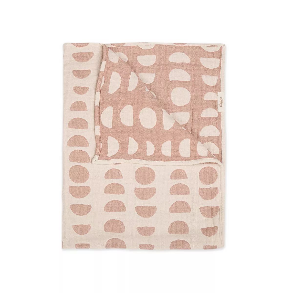 Crane Baby Cotton Muslin Jacquard Baby Reversible Blanket | Target