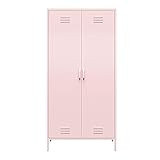 Novogratz Cache Tall 2 Door Metal Locker Cabinet, Pink | Amazon (US)