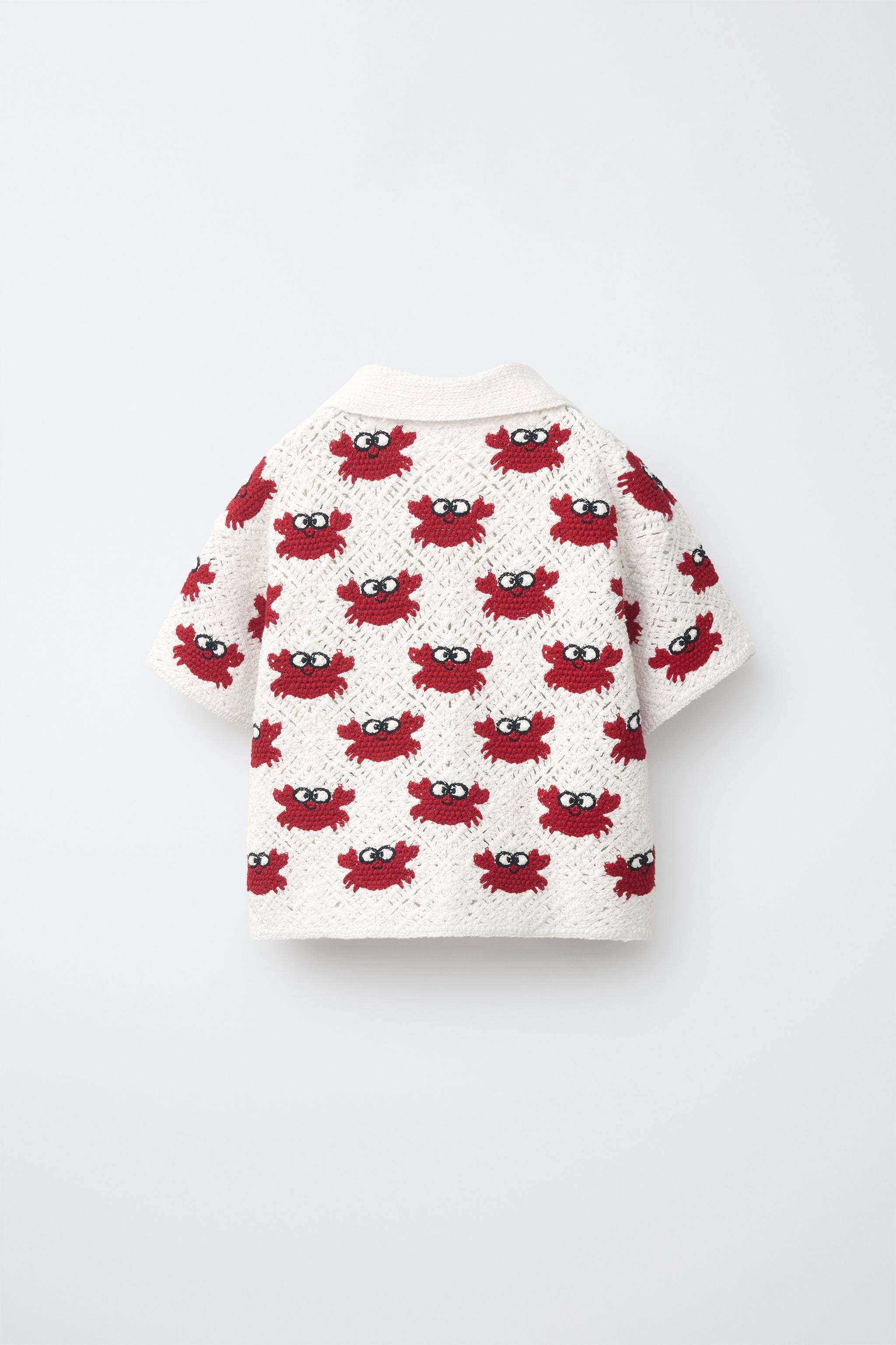 CRAB CROCHET SHIRT | Zara US
