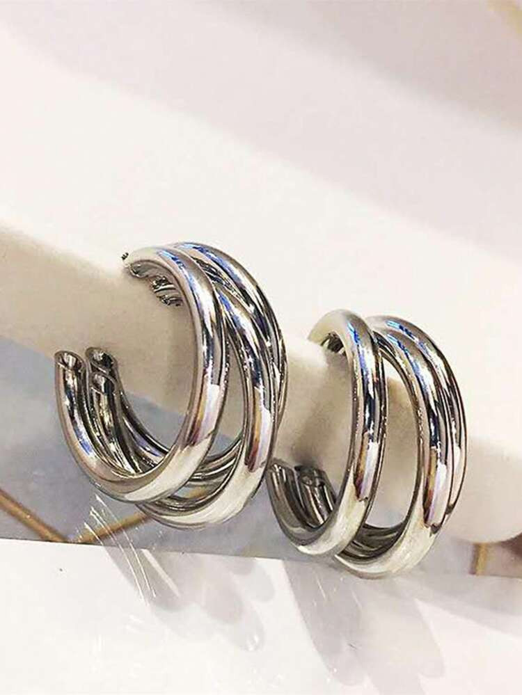 Minimalist Cuff Hoop Earrings
       
              
              $1.30        
    (100+)
     ... | SHEIN