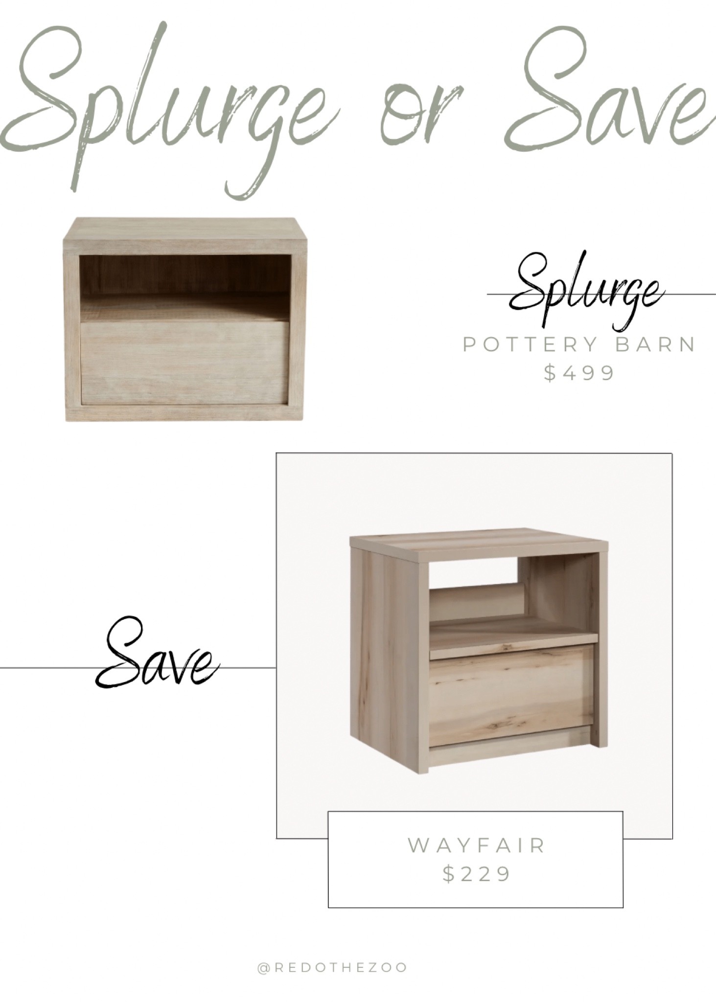 Pottery Barn Cayman nightstand dupe! Pottery Barn dupe! Cayman 27” nightstand, nightstand with drawer, coastal nightstand, contemporary nightstand, coastal home, contemporary home. Wayfair finds. Splurge or save 

#LTKstyletip #LTKhome #LTKsalealert