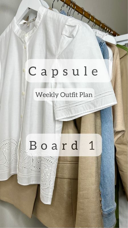 Board 1 of weekly outfits from my capsule wardrobe. 


#LTKxMadewell #LTKover40 #LTKstyletip
