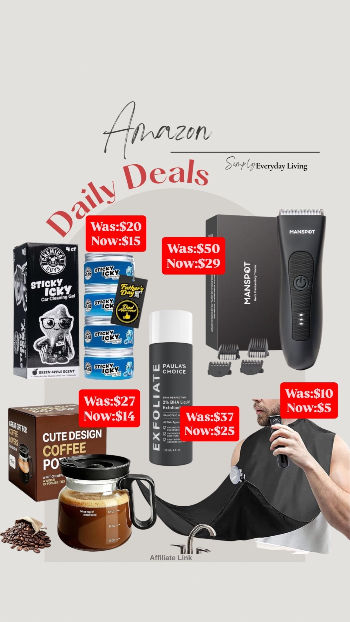 Amazon daily deals for Father’s Day

#LTKSaleAlert