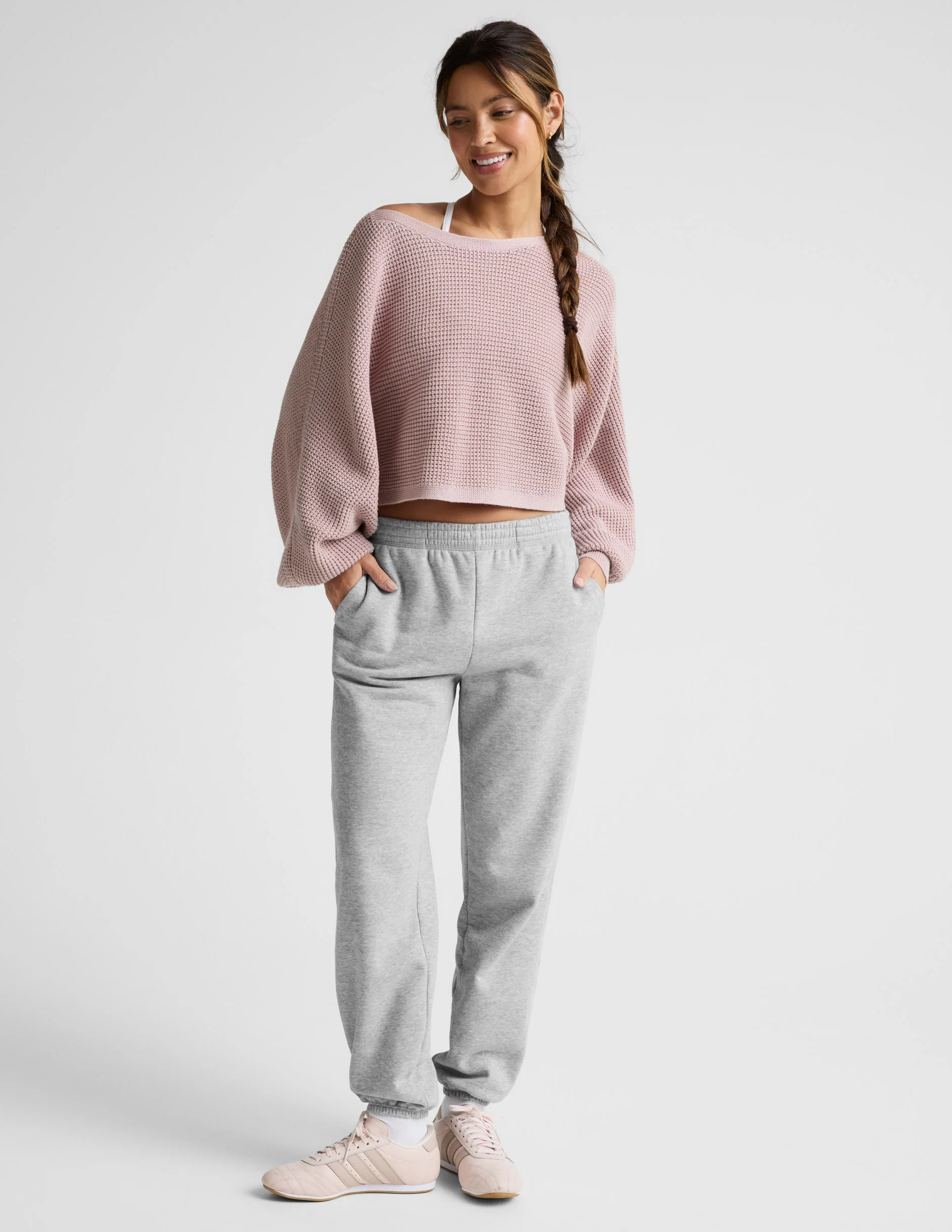 Ready For Barre Cropped Sweater | Beyond Yoga | Beyond Yoga
