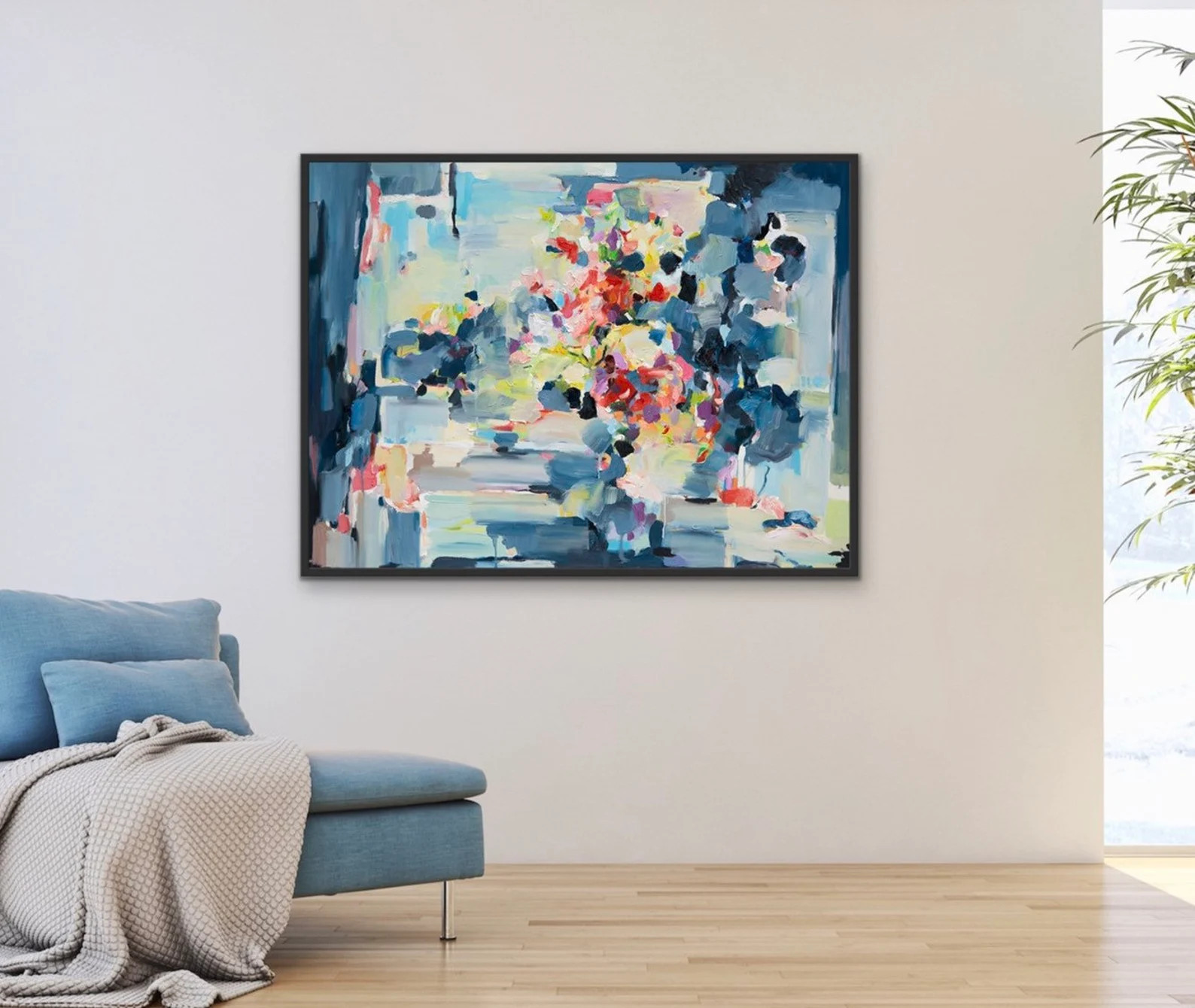 Abstract Blue Canvas Giclée Fine Art Print of Painting by | Etsy | Etsy (US)